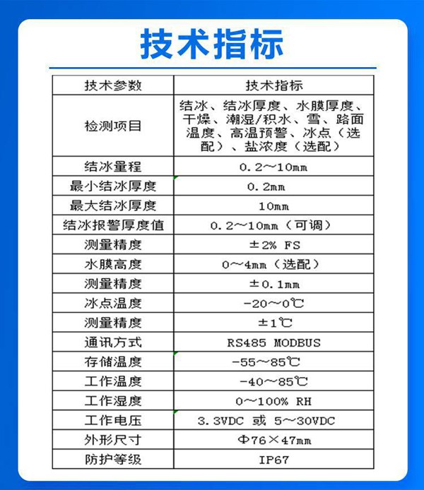 埋入式路面状况传感器